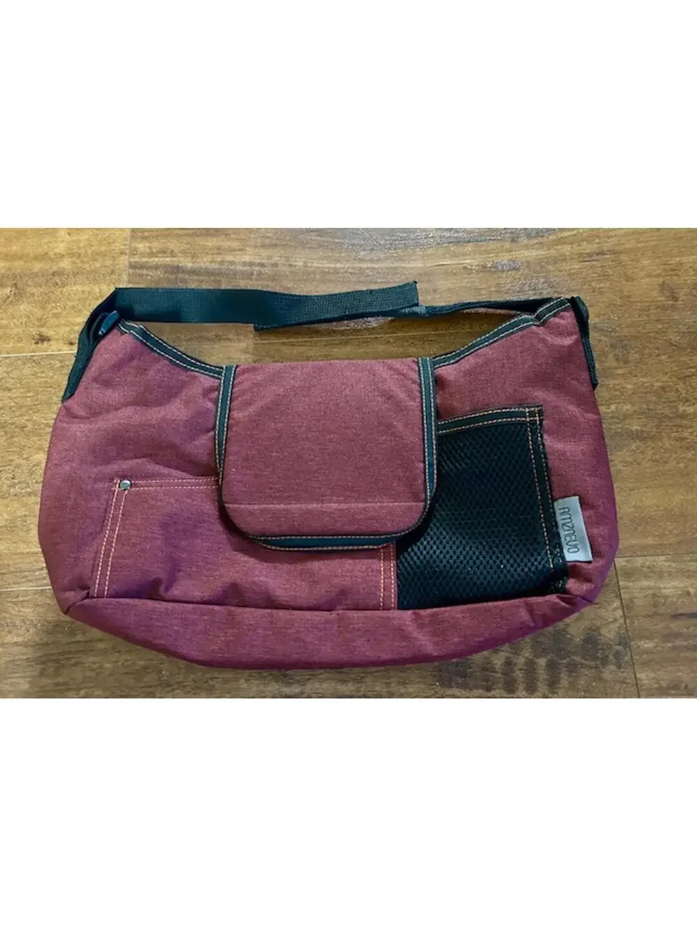 AMZNEVO Red Black Stroller Attachable Bag Multiple Pockets